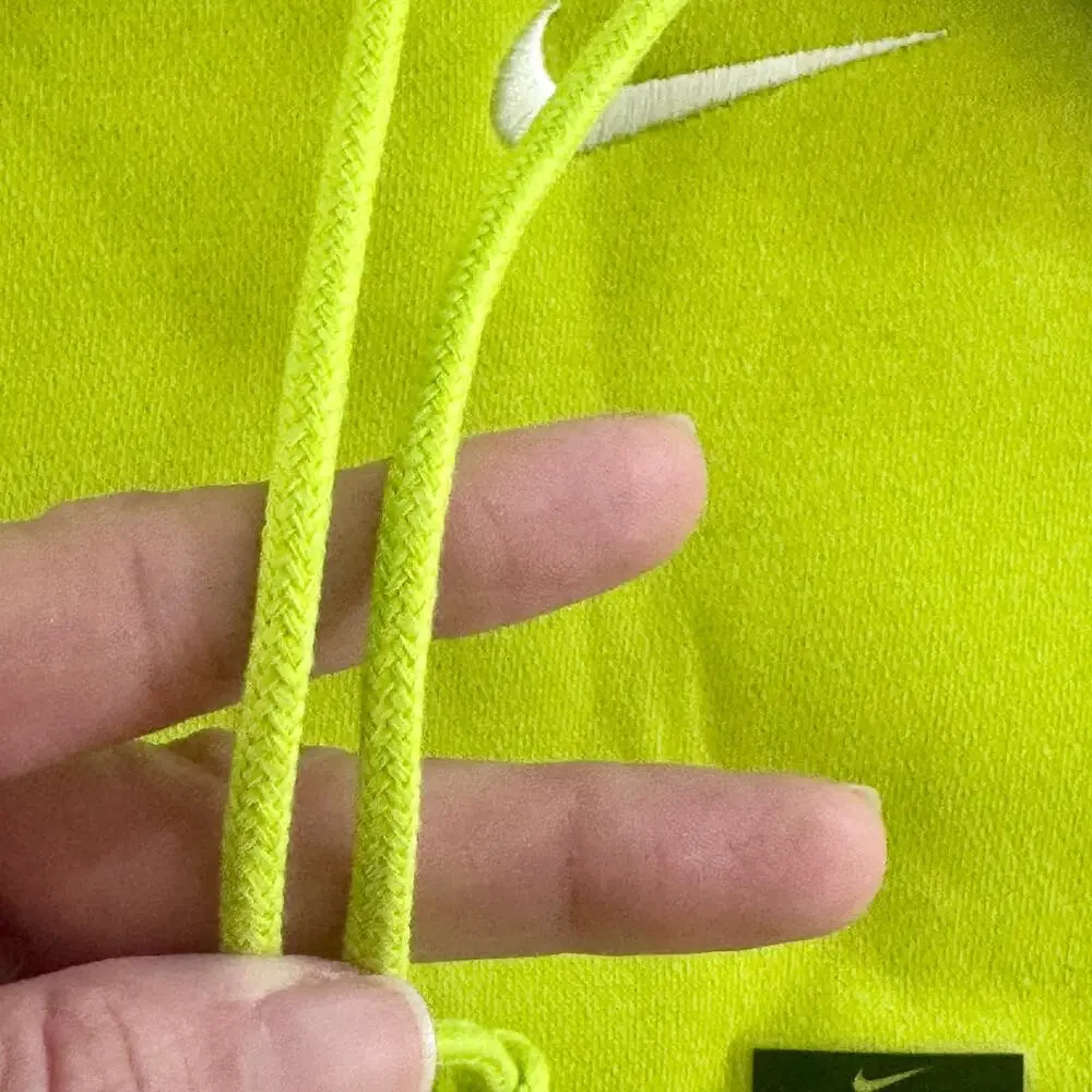 Nike Phoenix Fleece Over-Oversized Hoodie Sweatshirt Cyber Neon Green  Wmn Small